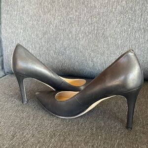 Via Spiga Cloe Black high Heels pumps all leather US 8,5 realtor elegant party